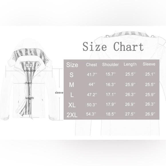 OTU Women's Waterproof Rain Jacket Lightweight Hooded Raincoat for Hiking Pink M - Picture 4 of 16